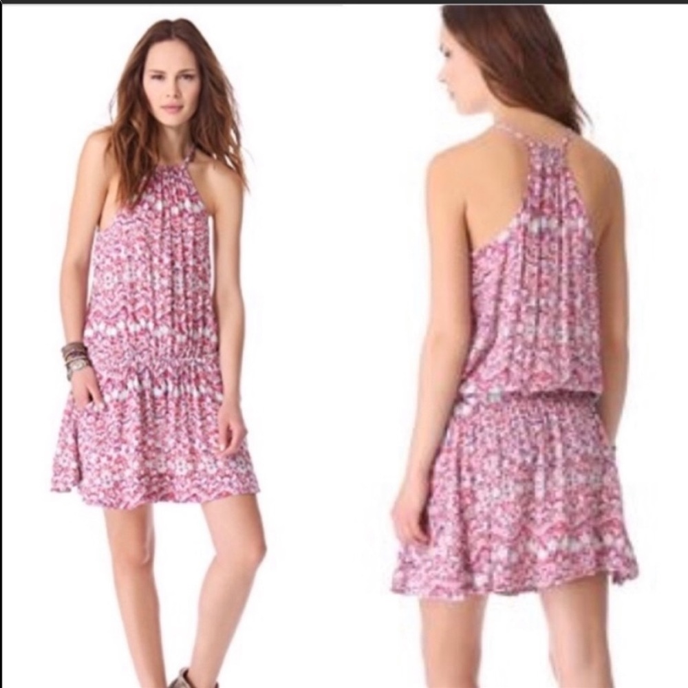 Free people high neck drop waist dress